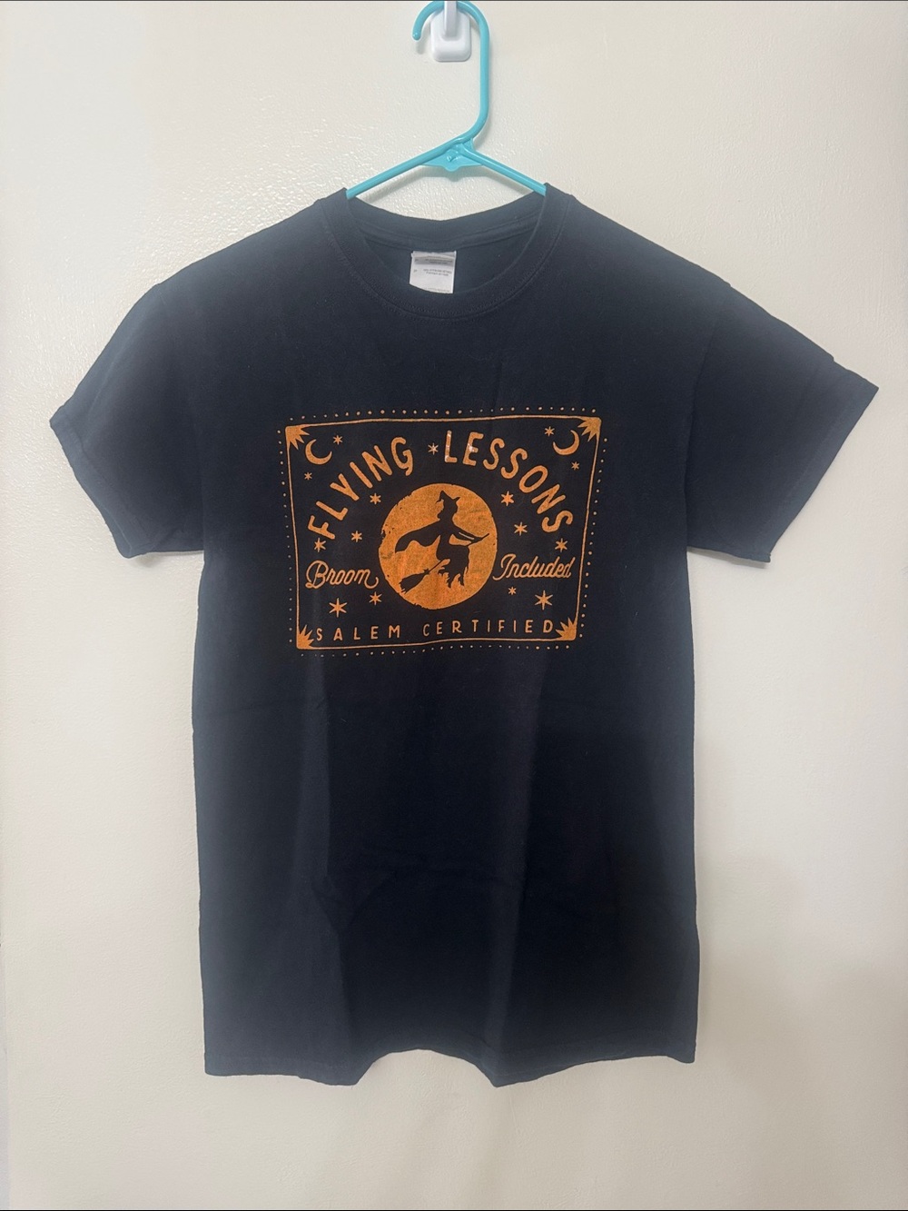 Gildan Black Tee with Orange Graphic